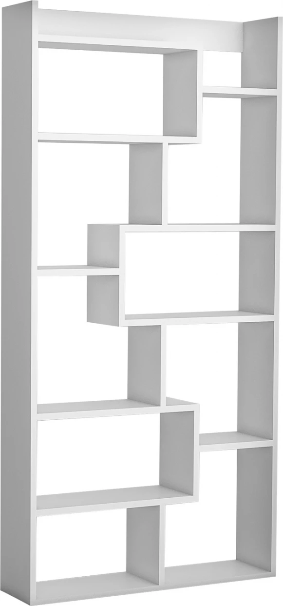 Raft librash melamine, ngjyrë e bardhë, FH8865.01, 90x22x182 cm