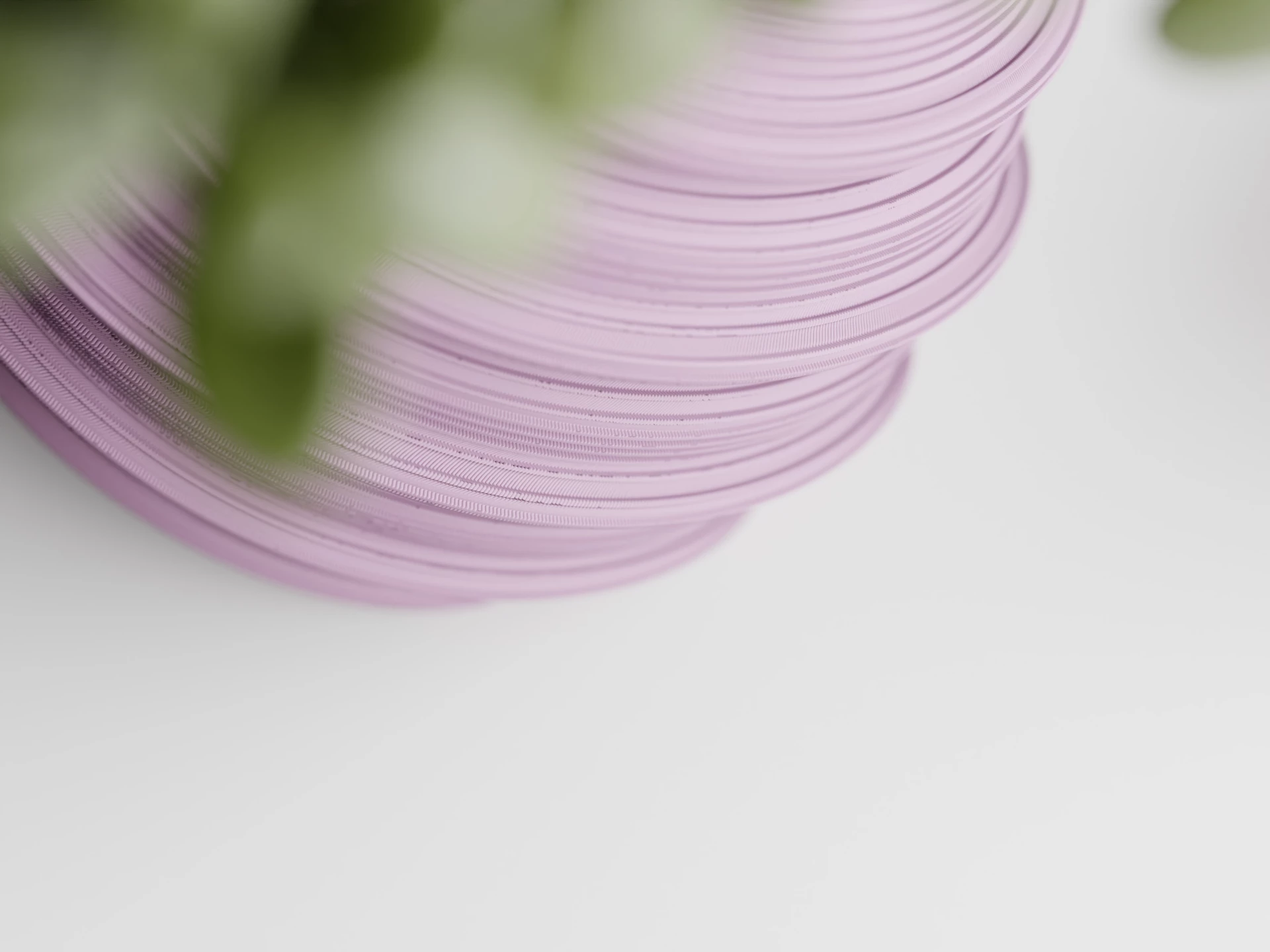 Vazo me sipërfaqe me vija për bimë, madhësia M, e vjollcë