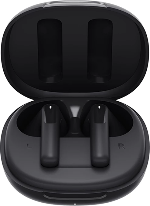 Kufje TWS QCY AilyBuds E20 HT13, Bluetooth 5.4, me mikrofon, IPX4, e zezë