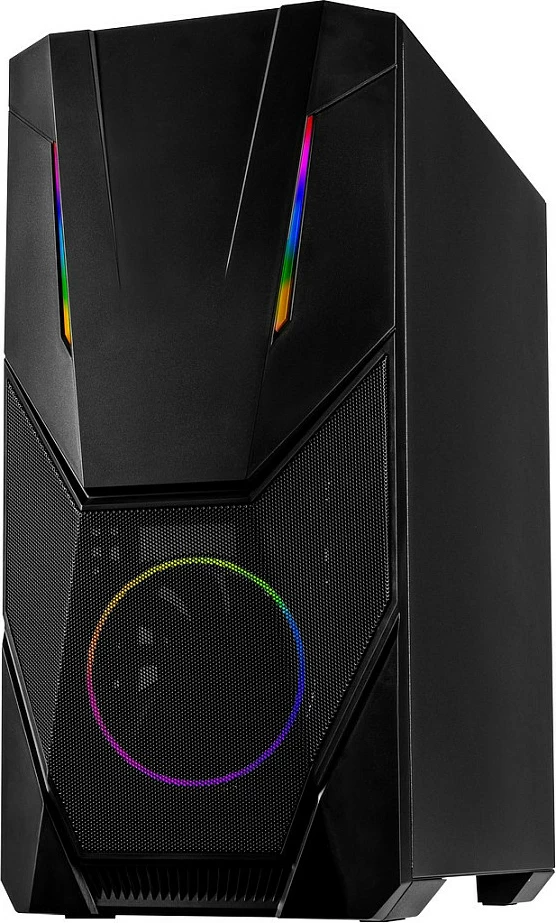 Kasë Inter-Tech IT-3303 Hornet, Midi Tower ATX, RGB, me dritare anësore, e zezë