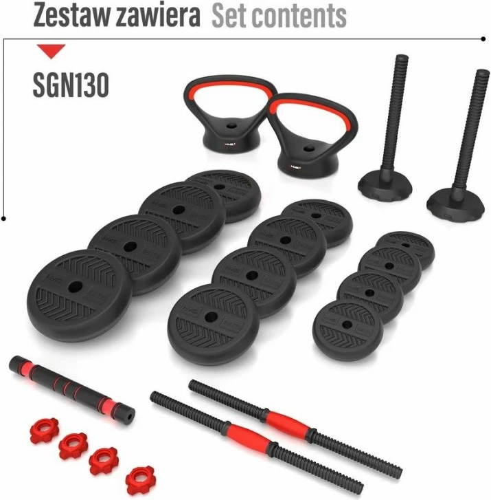 Set peshash 6-në-1 HMS, unisex, të zeza