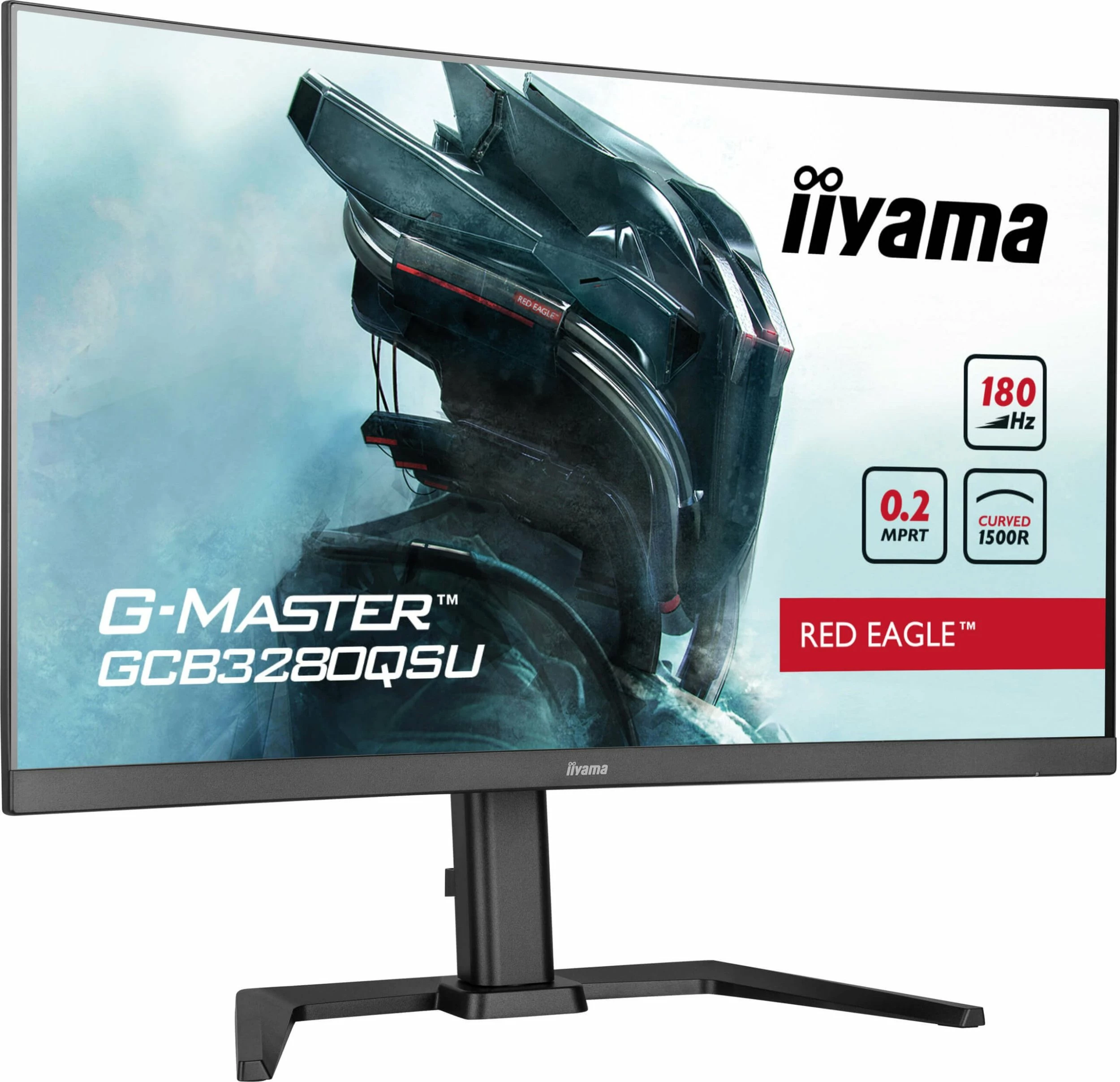 Monitor iiyama G-Master GCB3280QSU-B2 31.5" WQHD 180Hz i lakuar, zi
