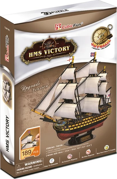 Puzzle 3D Cubic Fun HMS Victory, 189 pjesë