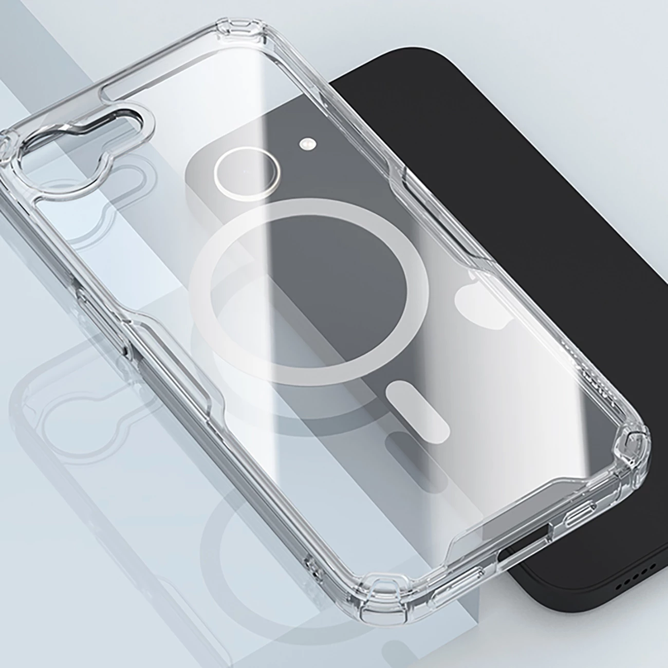 Mbështjellës Nillkin Nature Pro Magnetic për iPhone 16e, MagSafe, Transparent