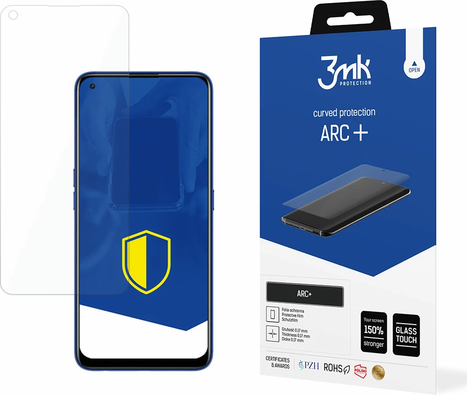 Folje mbrojtëse për ekran, 3mk Protection ARC+, për Realme 7 Pro, TPU, transparente