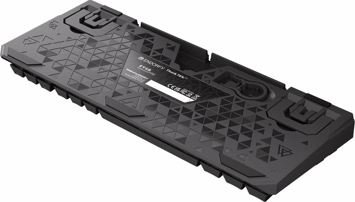 Tastierë mekanike gaming Endorfy Thock 75% EY5B007, Kailh Red, RGB, Nordic layout, wireless + USB-C, e zezë