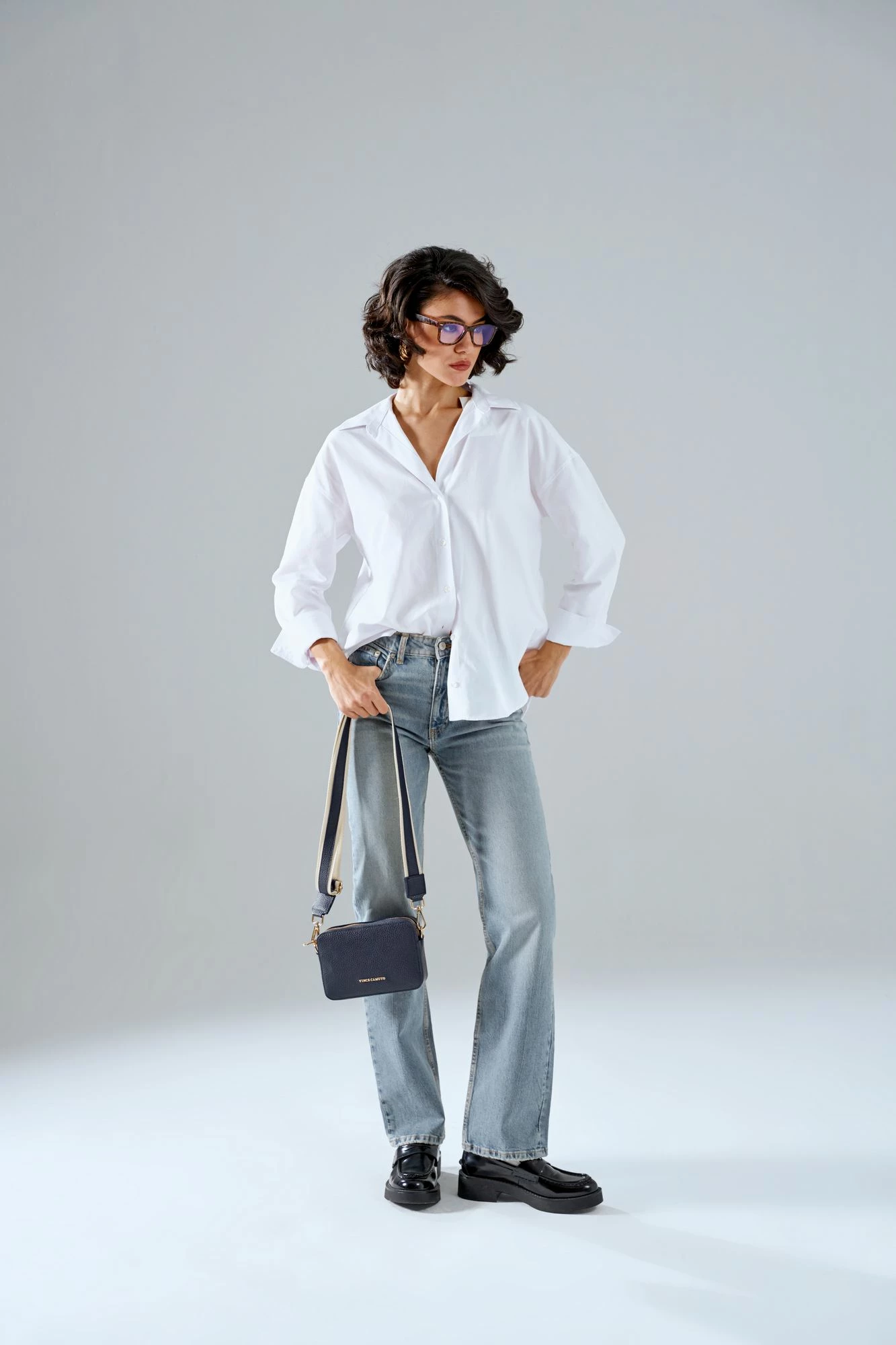 Çantë crossbody, ngjyrë e kaltër e errët, Vince Camuto, Vicenza