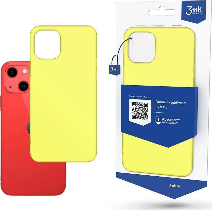 Mbështjellës 3mk Matt Case për iPhone 13 Mini 5.4\" Verdhë lime