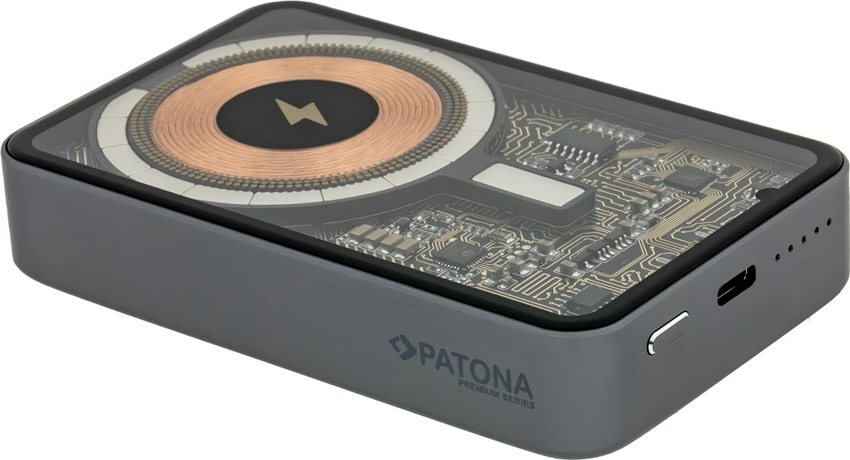 Power bank PATONA 9992, 10000 mAh, LiPo, e zezë
