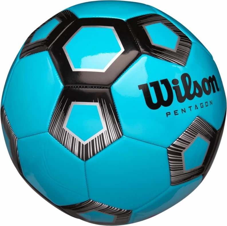 Top futbolli Wilson, i zi dhe blu [Madhësia: 5]