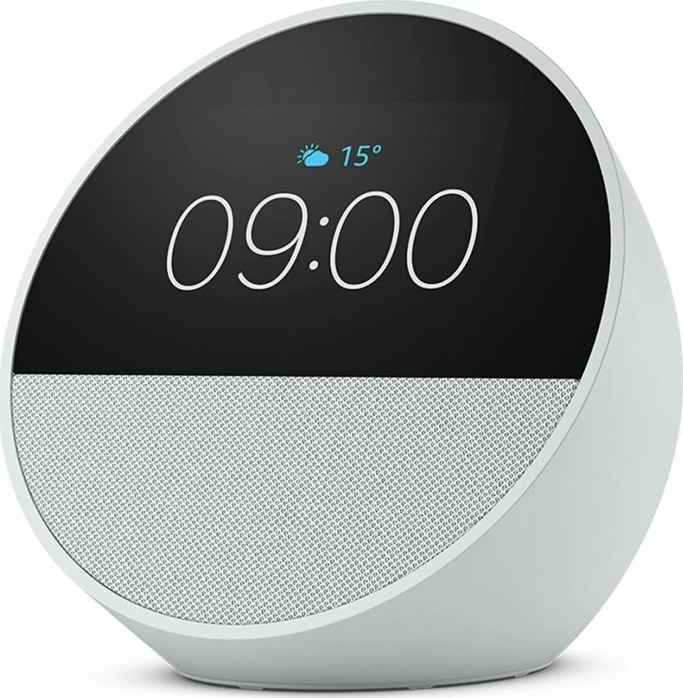 Altoparlant smart me ekran Amazon Echo Spot 2024 B0C2RSK776, i bardhë