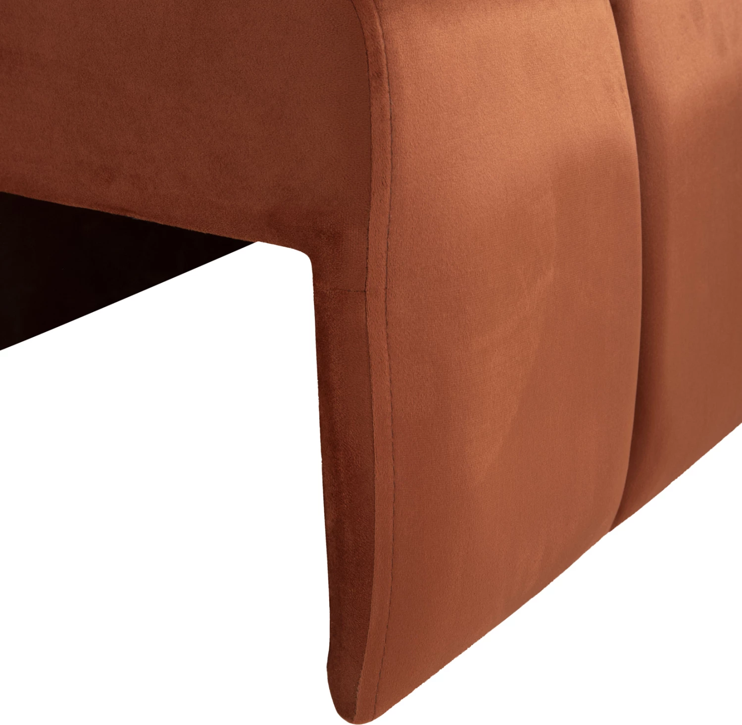 Divan qoshe-shtrat PROTON FH3272.09 kadife portokalli 225x94x70H cm