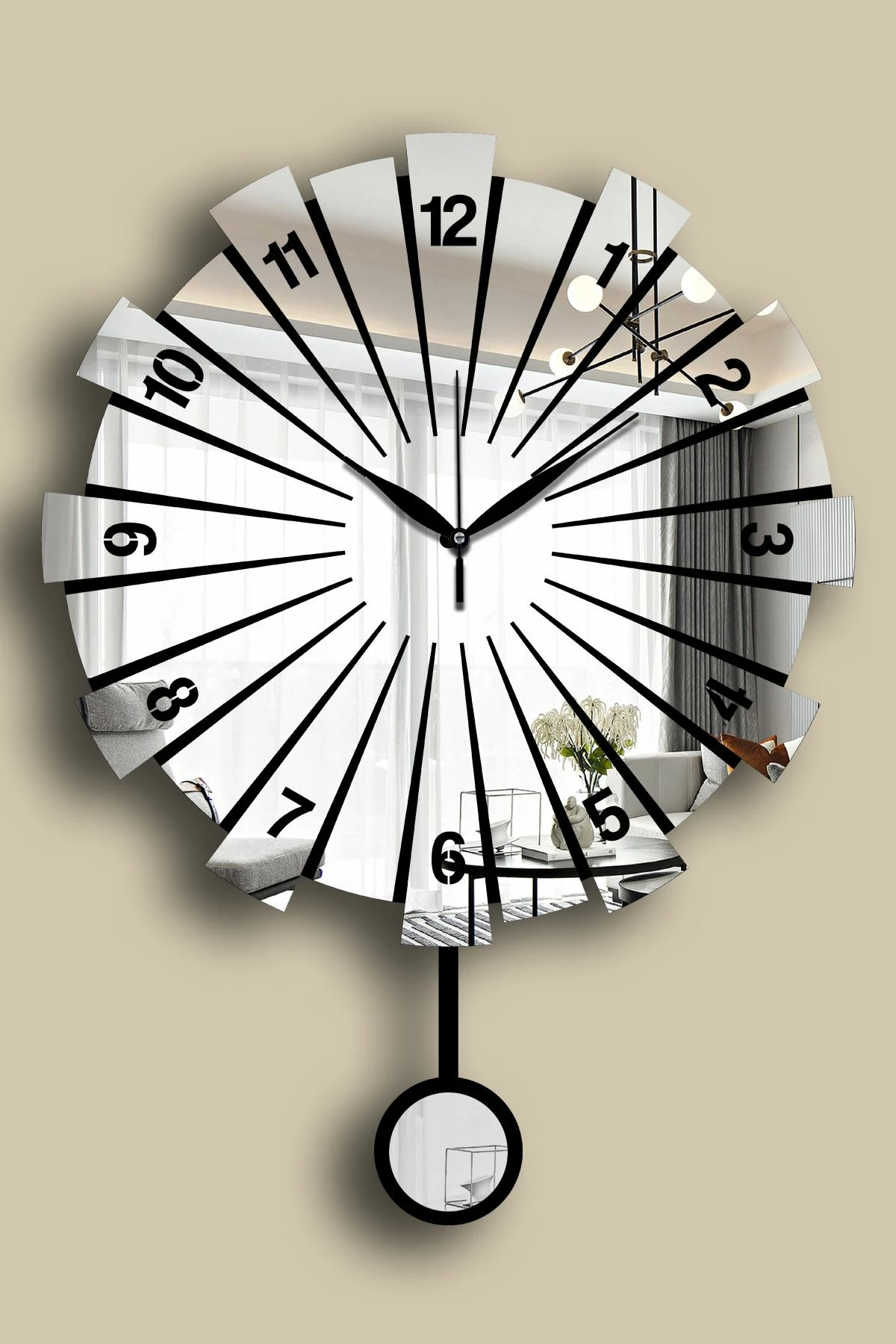 Orë muri dekorative Wallity, Vlnt111Gu, ngjyrë argjendi