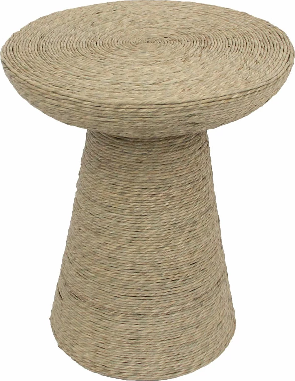 Tavolinë anësore prej litari, ngjyrë natyrale, 49x49x58 cm