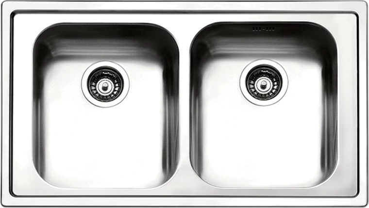 Lavaman me dy hapje Apell LN862IBC, 86 x 50 cm, çelik inox