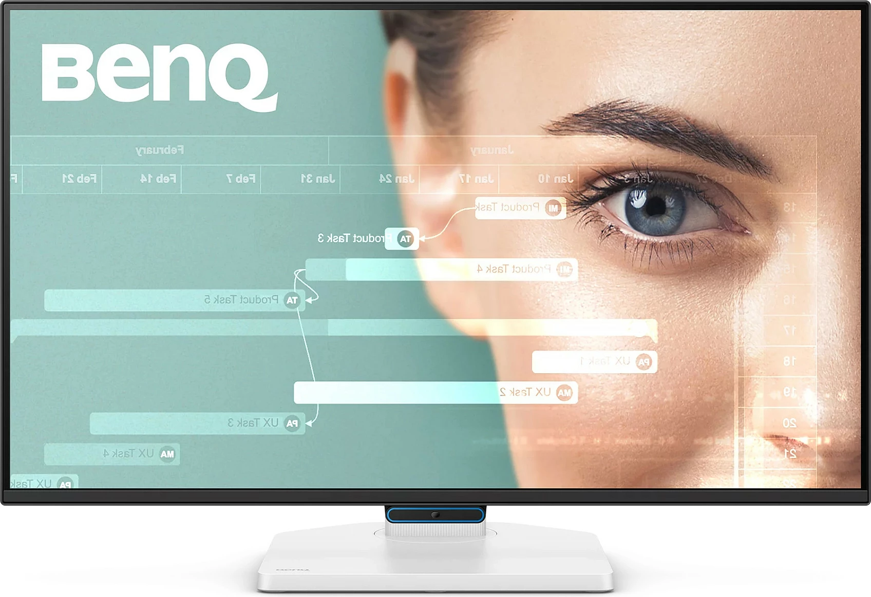 Monitor BenQ GW2790TC 27" FHD IPS, Eye-Care, FreeSync, zi/bardhë