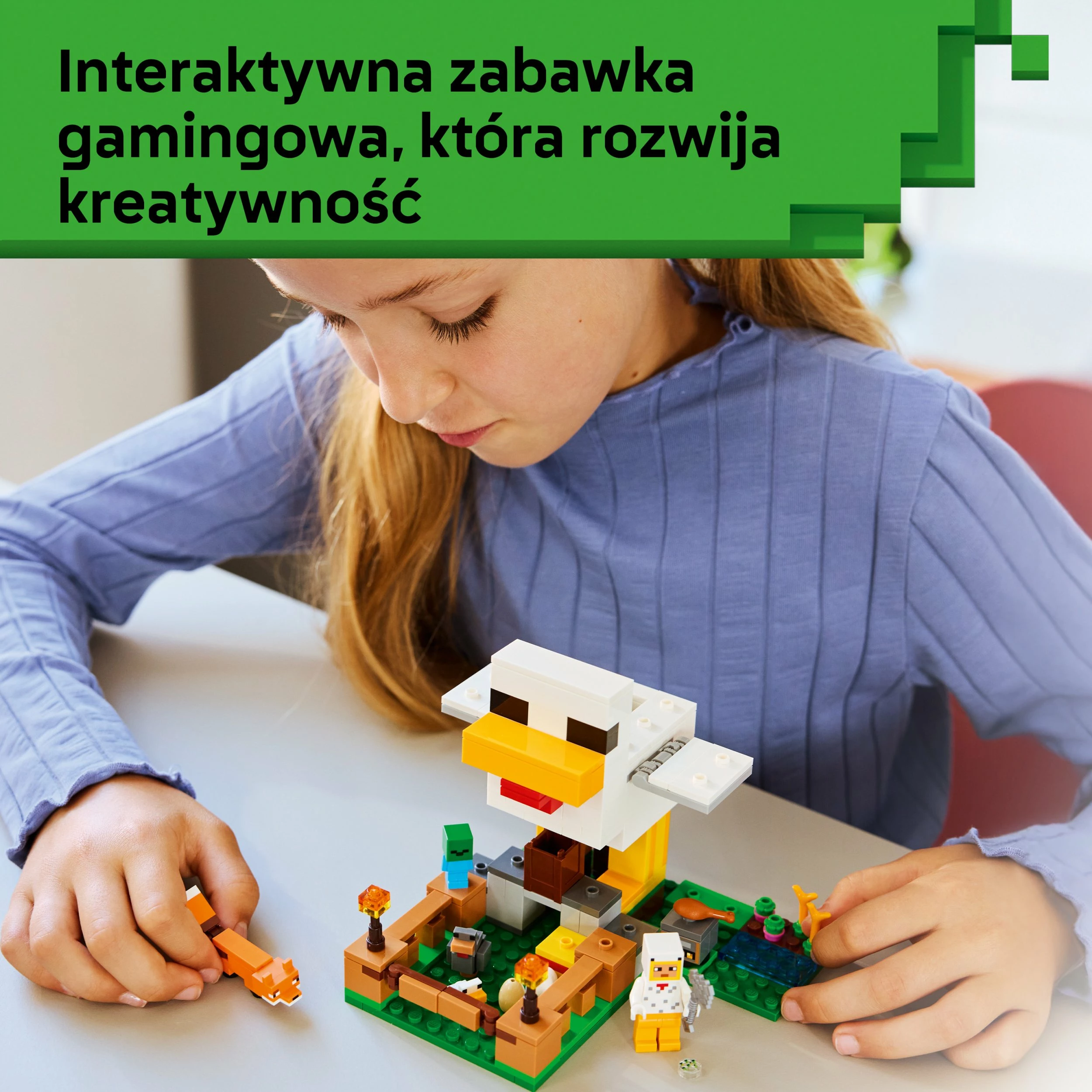 Set LEGO Minecraft Chicken Farm 21585, 233 copë