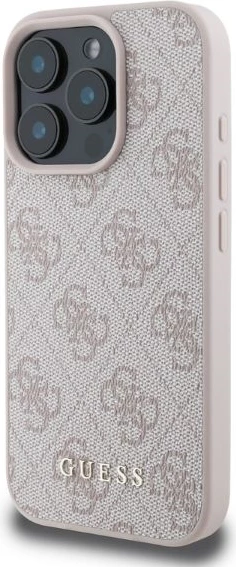 Mbështjellës Guess 4G Classic për iPhone 16 Pro, Rozë