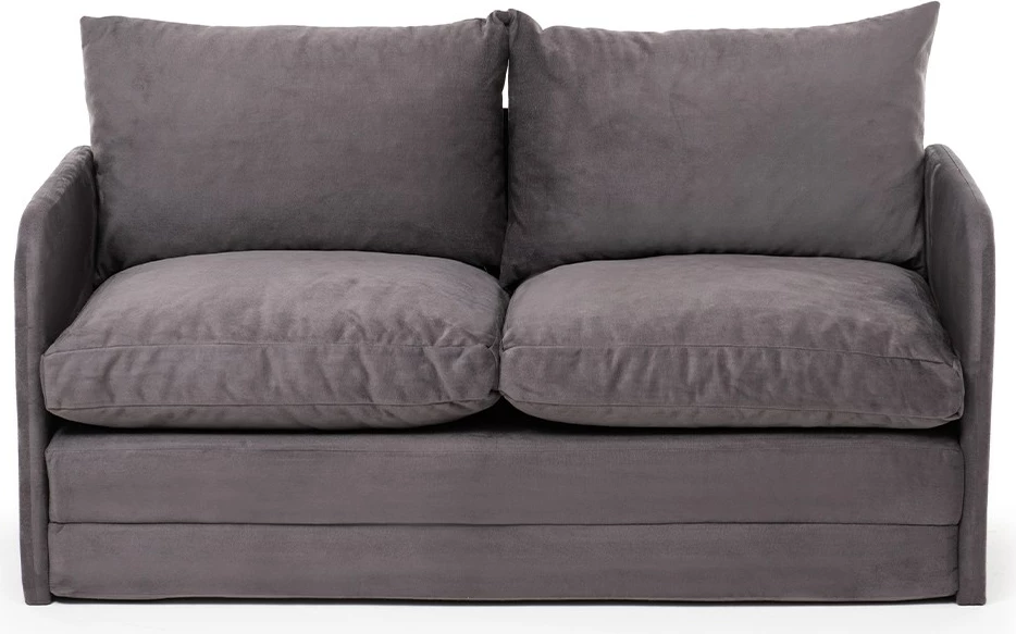 Divan i shndërrueshëm në shtrat, dy vende, gri, Saga XL