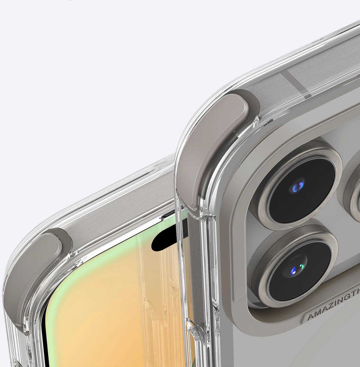 Mbështjellës AmazingThing Omni Mag Case për iPhone 16 Pro, Gri