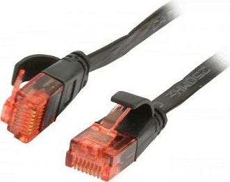 Kabllo rrjeti Synergy21 RJ45 CAT6, 5m, e sheshtë, e zezë