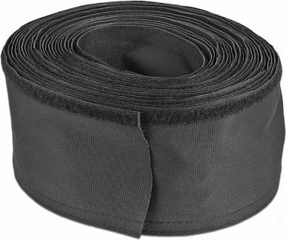 Mbështjellës i endur për kabllo DeLOCK 10 m x 30 mm, me velcro, -50 deri 150°C, i zi