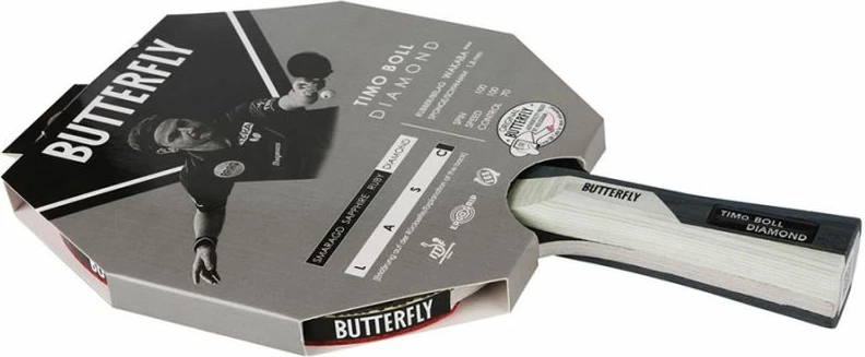 Raketë pingpongu Butterfly Timo Boll Diamond S841443 për meshkuj dhe femra