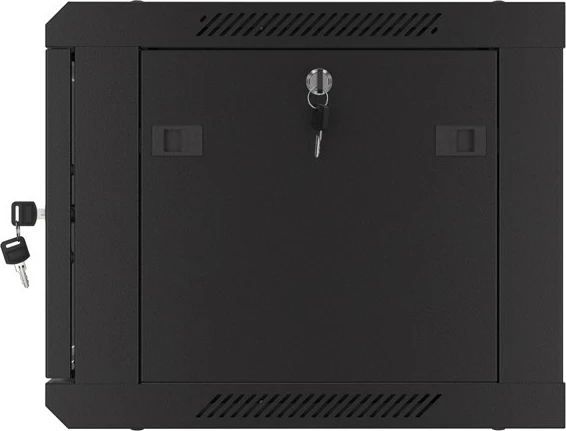 Kabinet muri për server Lanberg WF01-6406-23B, 6U, 19 inç, 600x450 mm, derë e përshkuar, e zezë, flat pack