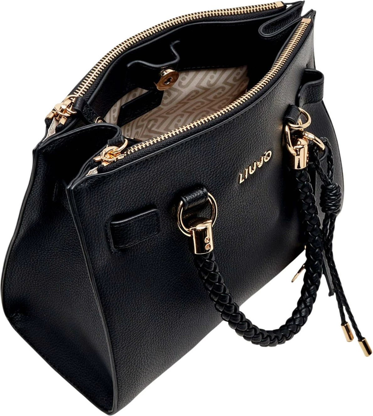 Çantë dore Liu Jo Boston Bag AF6069 E1019 për femra, e zezë