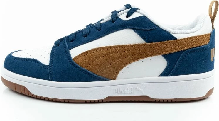 Atlete për meshkuj Puma Rebound v6, të bardha/navy/kafe