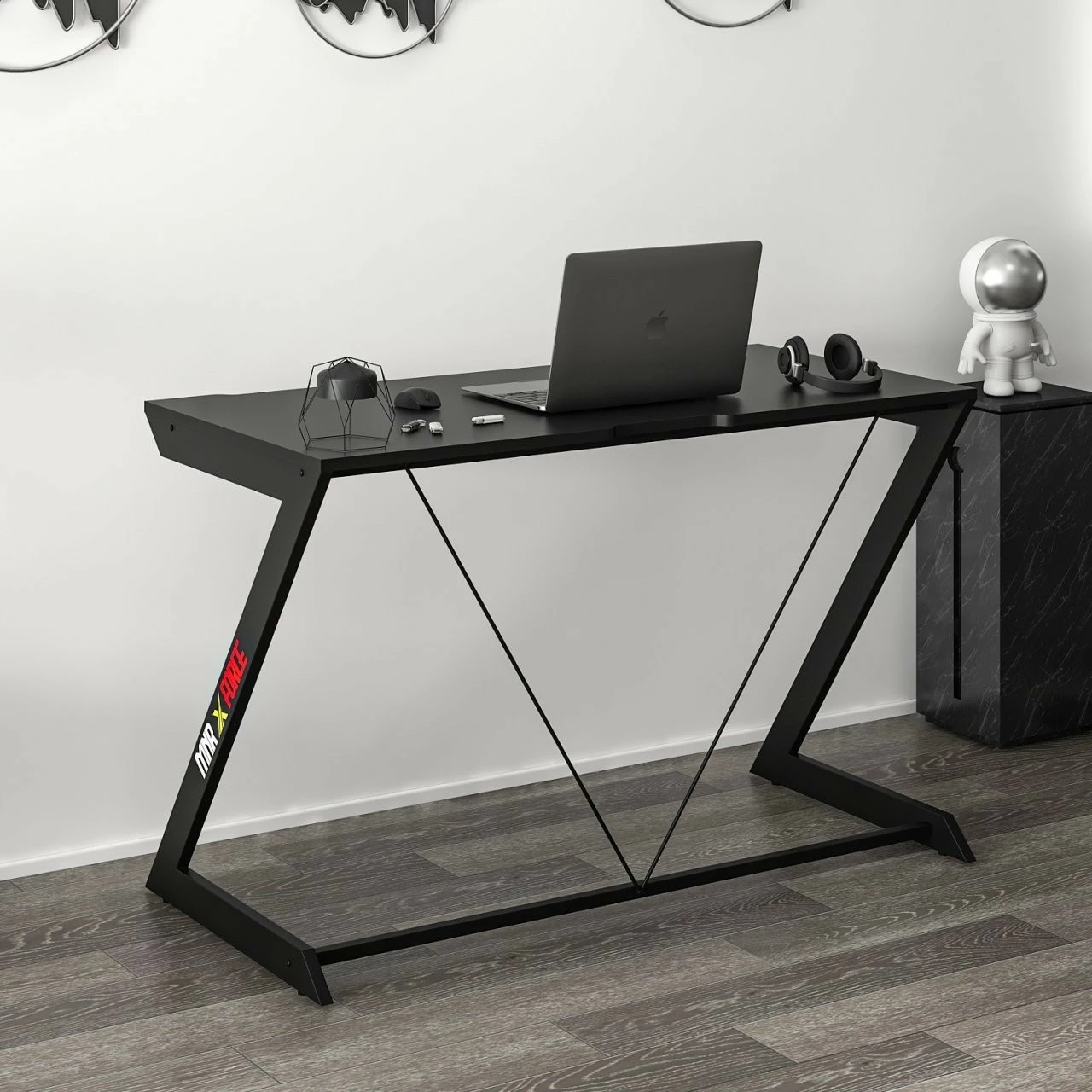 Tavolinë gaming Skye Decor, e zezë