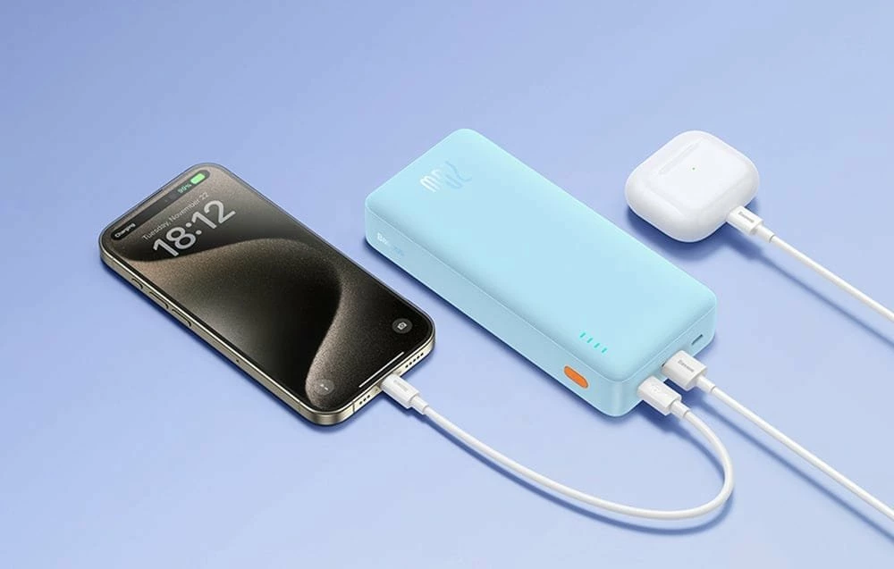 Power bank Baseus Airpow 20000mAh 20W, blue