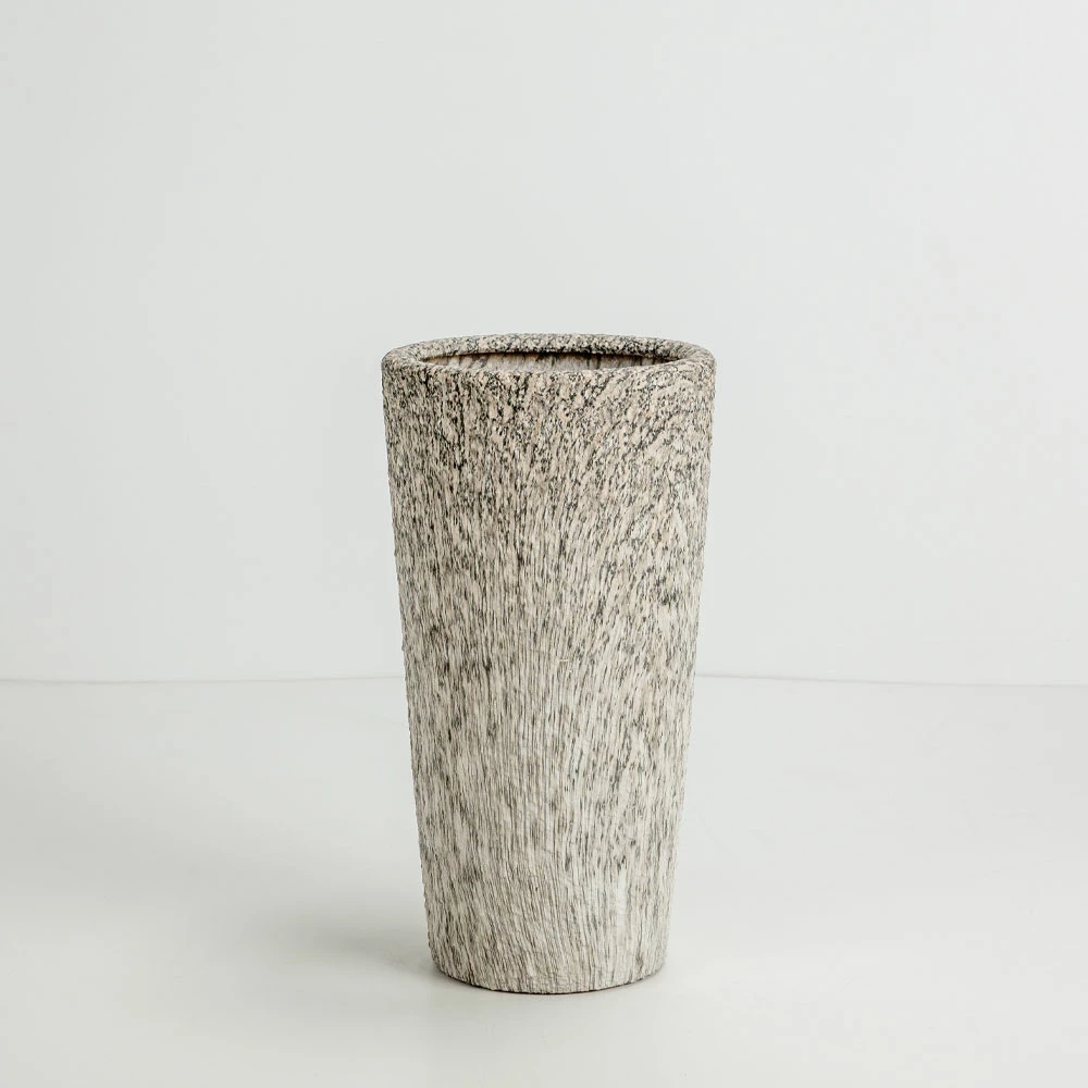 Set vazo KANCHE, 2 copë, qeramikë, bezhë-e zezë, 32x32x53cm