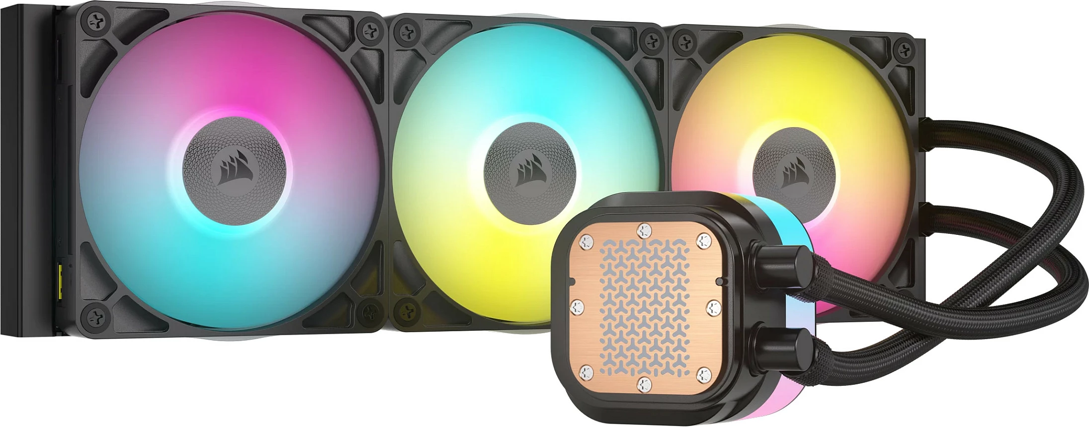 Ftohës uji AIO Corsair iCUE Link TITAN 360 RX RGB, 360mm, 3x120mm, i zi