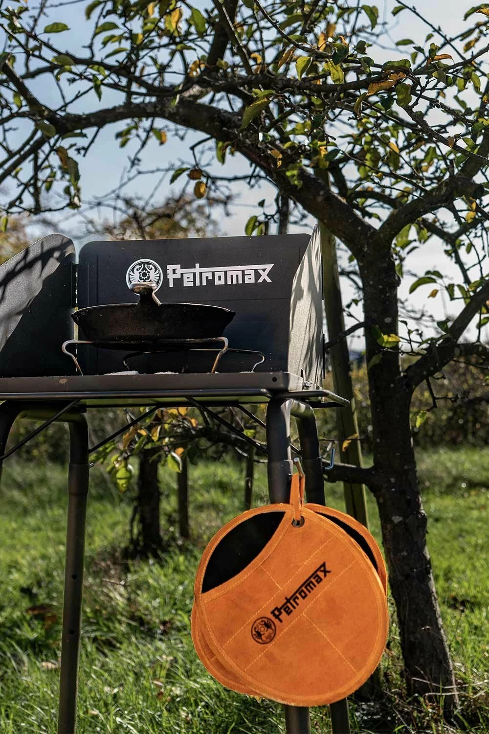 Doreza kuzhine Petromax Aramid Pro 300, rezistente ndaj nxehtësisë, 2 copë, portokalli-kafe