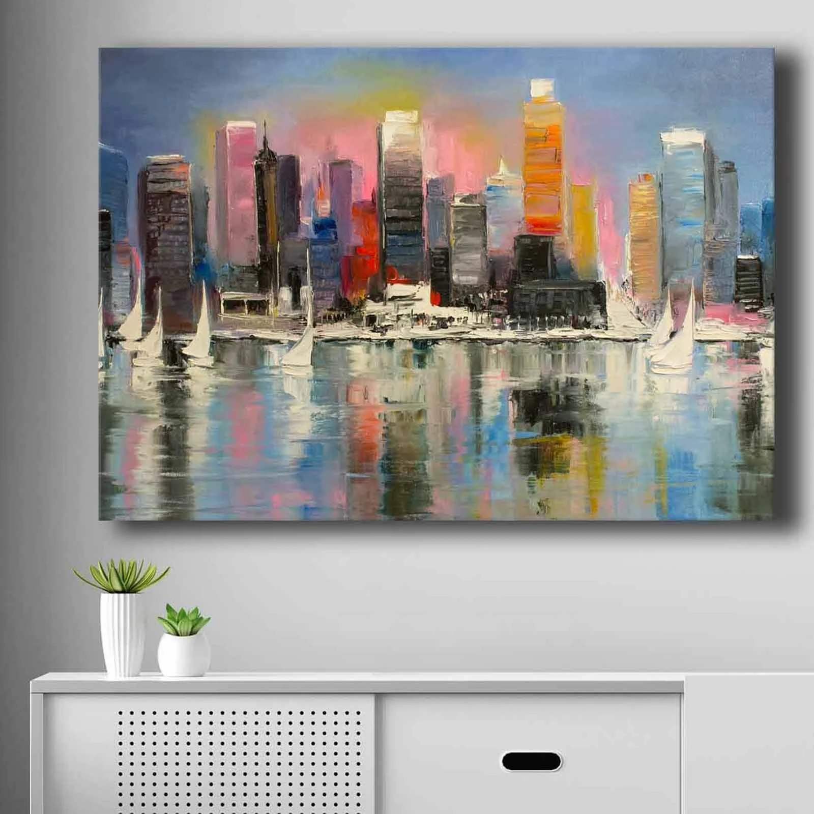 Pikturë dekorative në kanavacë, shumëngjyrëshe, 70x100cm, Wallity 70100NISC-004