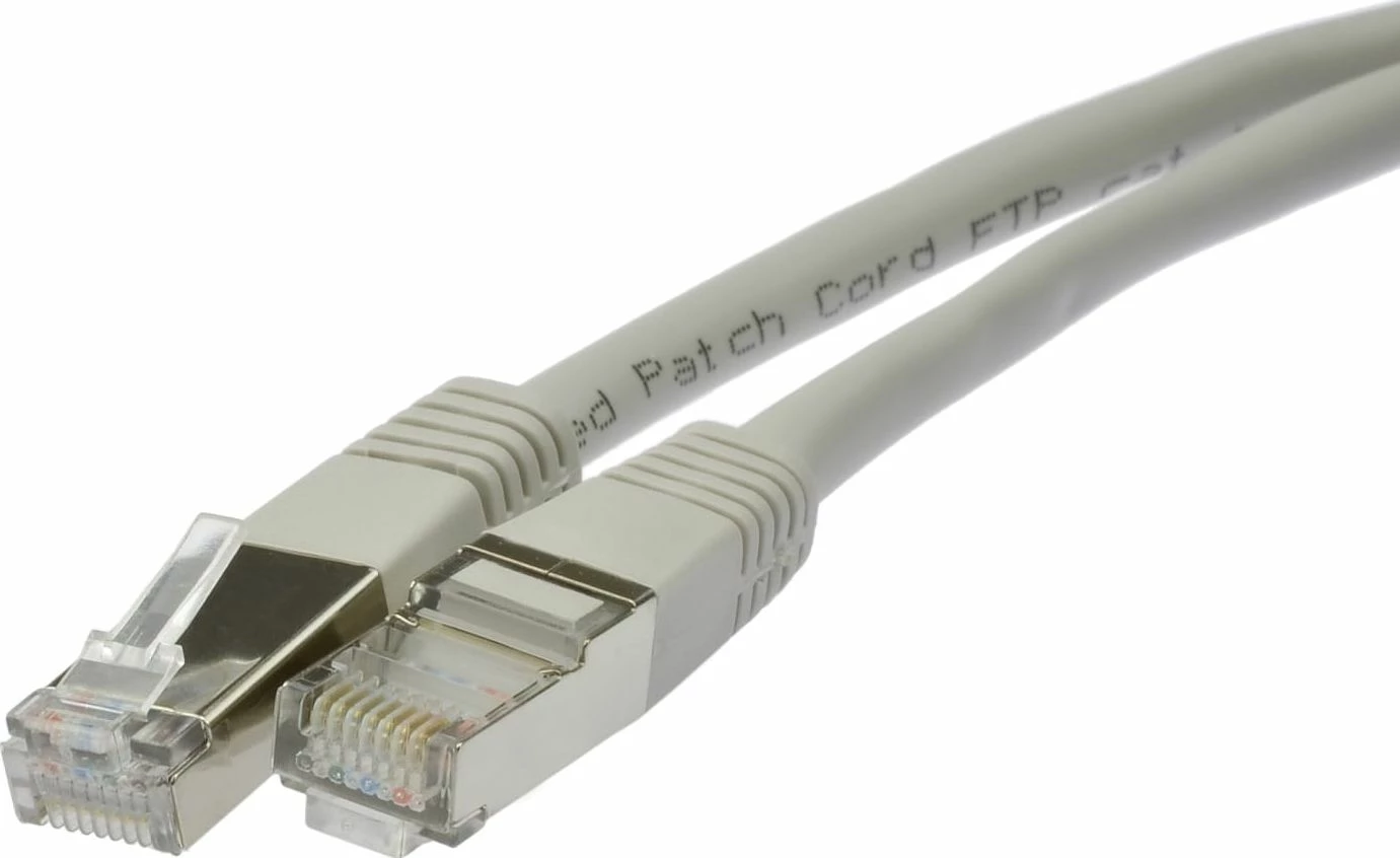 Kabllo rrjeti RBLINE Patchcord RJ45 Cat6 FTP 0.5m, gri