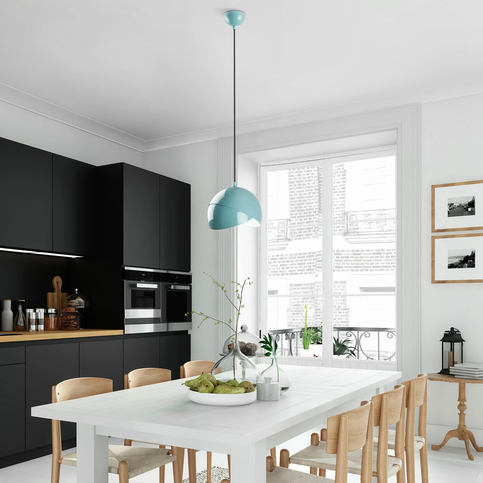 Llambë tavani Opviq Pacman, ngjyrë tyrkiz
