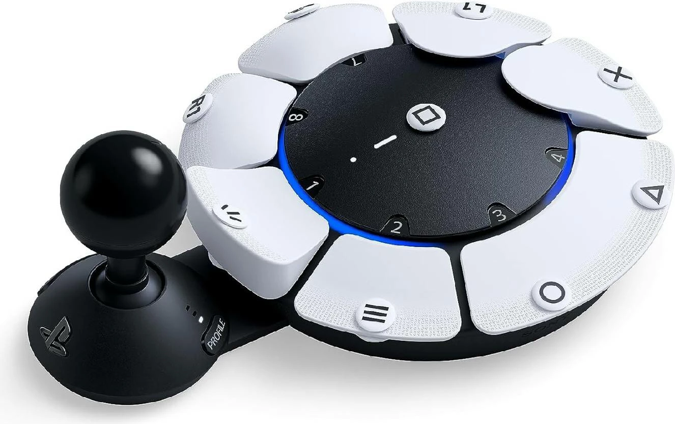 Kontroller aksesueshmërie Playstation Access Controller për PS5, i personalizueshëm, bardh/zi