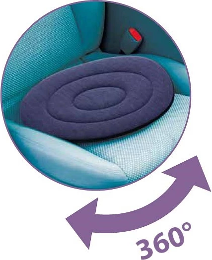 Jastëk rrotullues SUNDO për makinë, Blu