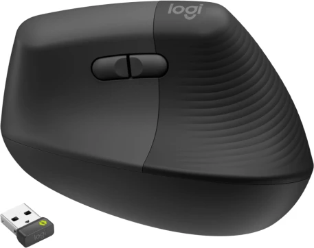 Maus vertikal ergonomik Logitech Lift for Business 910-006494, wireless, Bluetooth/Logi Bolt, 4000 DPI, grafit (OEM)