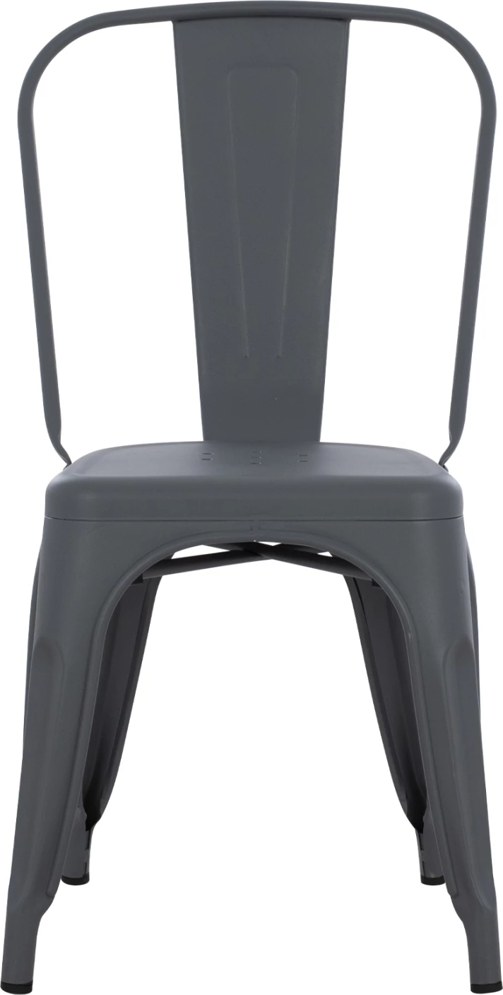 Karrige për ngrënie MELITA-PRO FH8641.50 metalike, ngjyrë gri, 44x47x84.5H cm