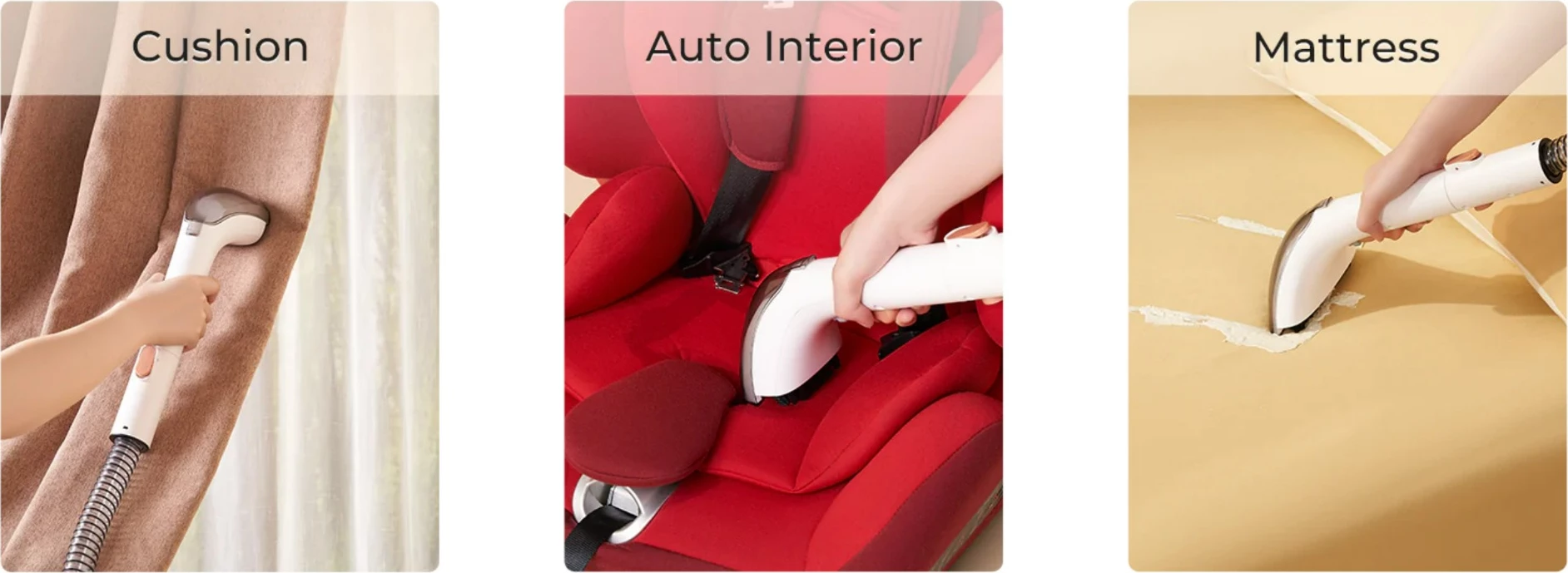 Fshesë me korrent me avull Uwant B200, 1900W, 12kPa, depo 1.5L+1.5L, kabllo 4m, zorrë 1.5m, e bardhë/zezë