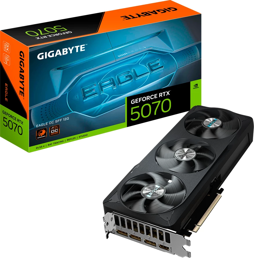 Kartë grafike GIGABYTE GeForce RTX 5070 EAGLE OC SFF 12G, 12GB GDDR7, 192-bit, PCIe 5.0