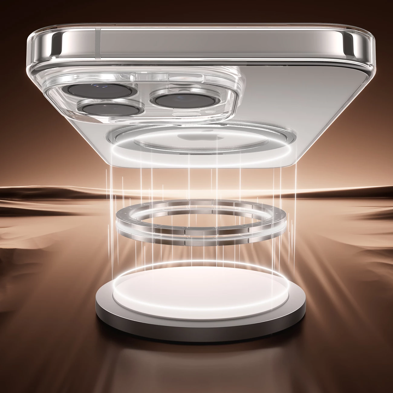 Mbështjellës Joyroom JR-16JL6 për iPhone 16 Pro Max, ultra i hollë 1.3 mm, MagSafe kompatibil me unazë/stand 360°, e zezë