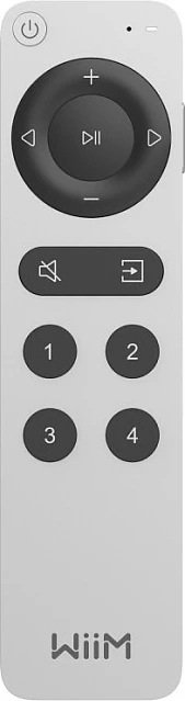 Telekomandë me zë WiiM Voice Remote 2, Bluetooth, e rikarikueshme, argjend