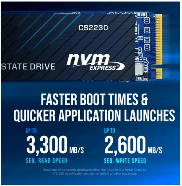 SSD PNY CS2230, 1TB, M.2 2280, NVMe, PCI-Express, Zi