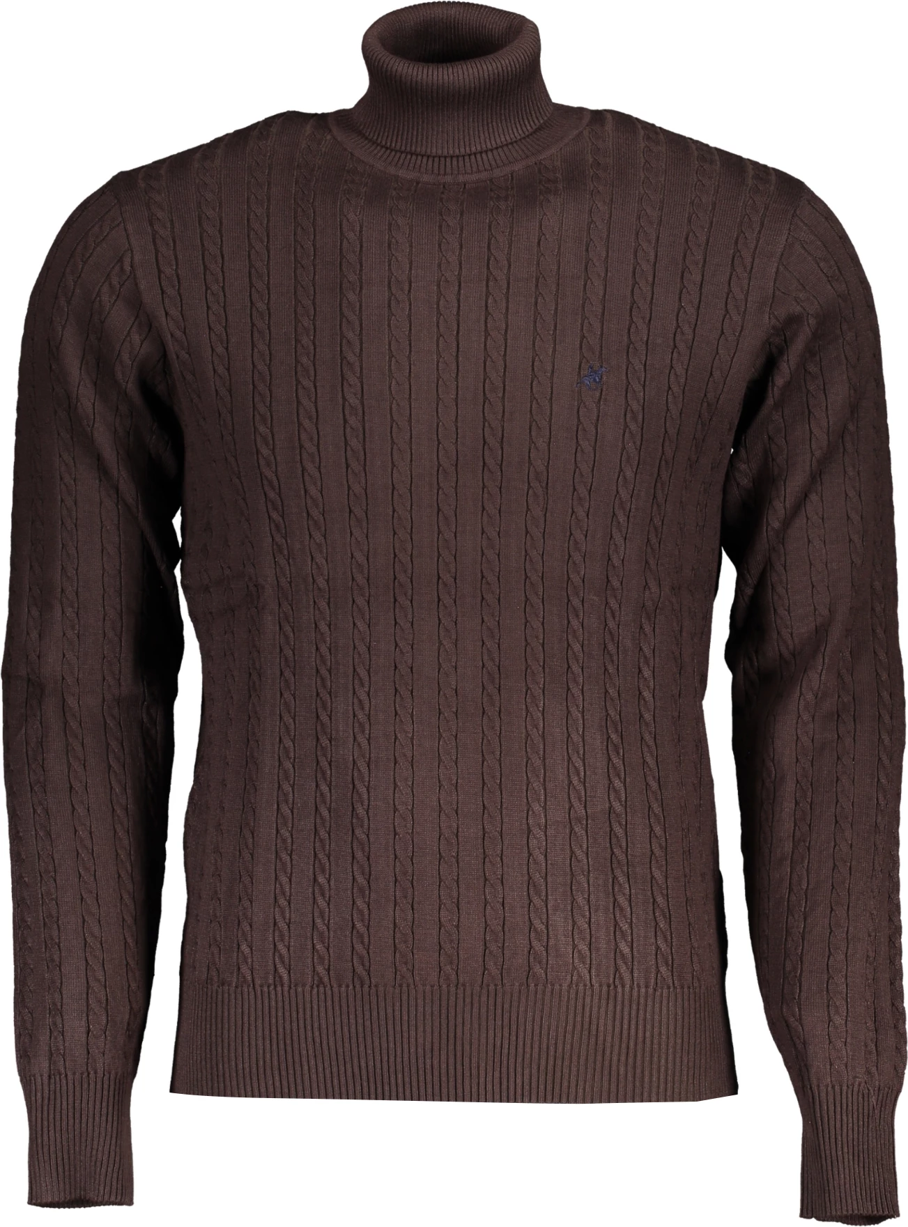 Xhemper për meshkuj U.S. GRAND POLO turtleneck, kafe