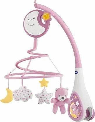 Karusel muzikor Chicco Next2Dreams për krevat bebe, rozë