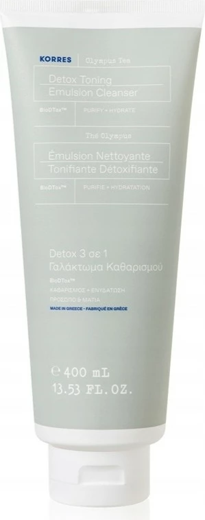 Emulsion pastrues fytyre Korres Olympus Tea Cleansing 3-in-1 për femra 400ml